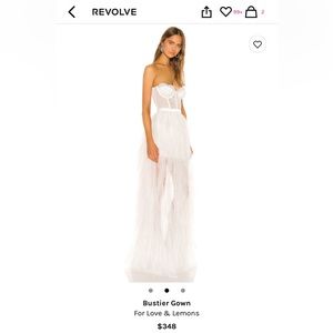 For Love & Lemons White Bustier Gown